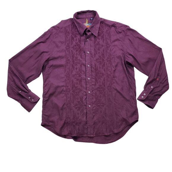 Robert Graham Shirts Mens 2XL Paisley Embroidered Long Sleeve Button Up - Picture 1 of 8